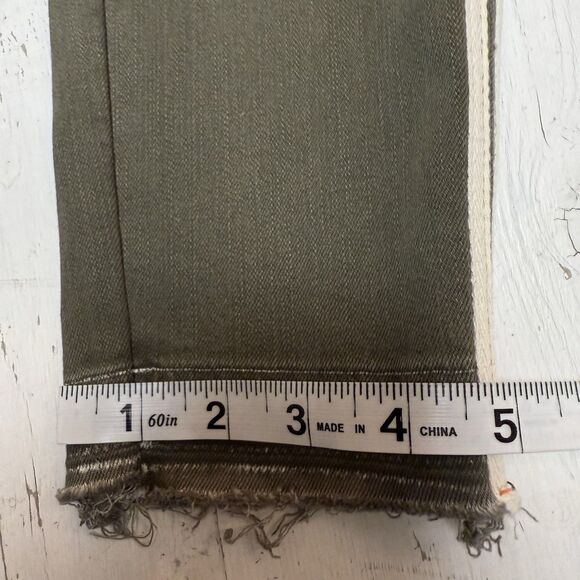 Principle Jeans 28 Mid Rise Skinny Dreamer Olive Green $166 MSRP - Picture 10 of 12